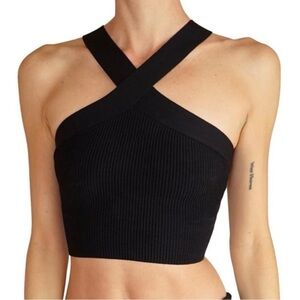 Aritzia Babaton Sculpt Knit Criss Cross Tank in excellent condition. Size M
